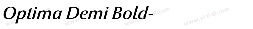 Optima Demi Bold字体转换 Optima Demi Bold字体转换